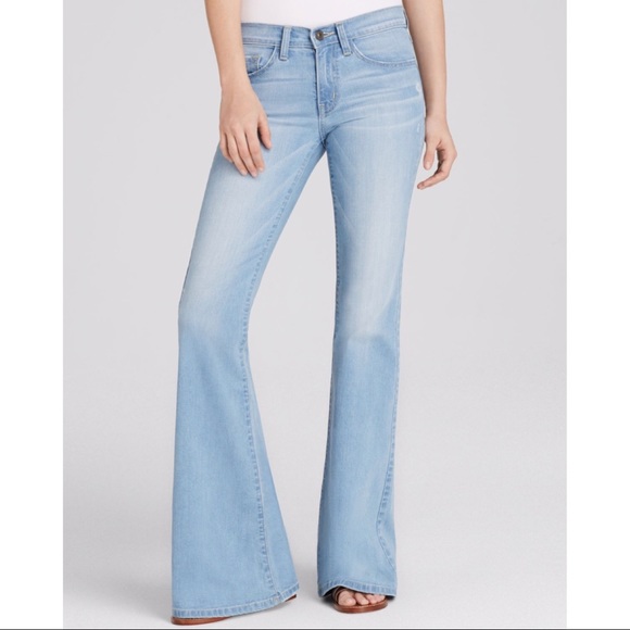 flared jeans light wash